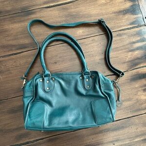 Chic Teal Wanderer’s Travel Co Shoulder Bag - Azzura
